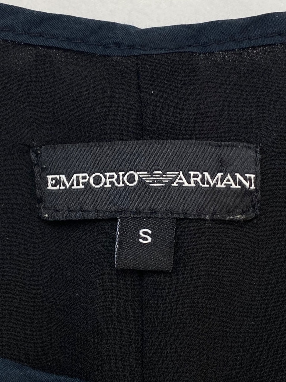 EMPORIO ARMANI Sleeveless Ribbon Sequin Top Camisole Size Small - Picture 8 of 9